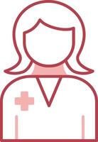 Doctor Solid Two Color Icon vector