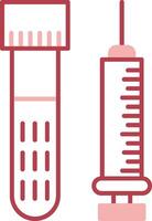 Injection Solid Two Color Icon vector