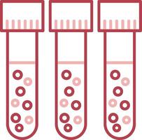 Blood Test Solid Two Color Icon vector