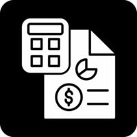 icono de vector de contabilidad