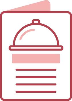 menú sólido dos color icono vector