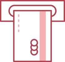 Insert Card Solid Two Color Icon vector