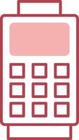 Card Reader Solid Two Color Icon vector