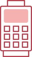 Card Reader Solid Two Color Icon vector