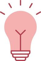Idea Solid Two Color Icon vector