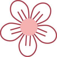 Freesia Solid Two Color Icon vector