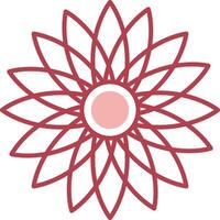 Sunflower Solid Two Color Icon vector