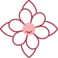Carnation Solid Two Color Icon vector