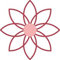 Dandelion Solid Two Color Icon vector