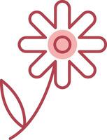 Chamomile Solid Two Color Icon vector