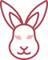 Hare Solid Two Color Icon vector
