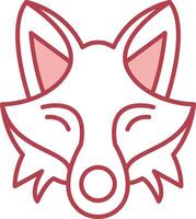 Fox Solid Two Color Icon vector