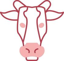 Cow Solid Two Color Icon vector