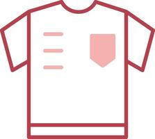 Referee Shirt Solid Two Color Icon vector