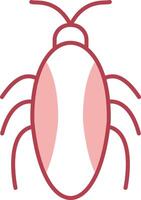 Cockroach Solid Two Color Icon vector