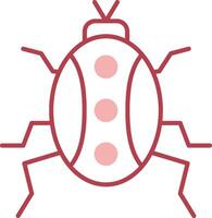 Bug Solid Two Color Icon vector