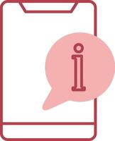 Information Solid Two Color Icon vector
