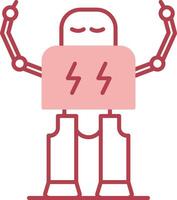 Robotics Solid Two Color Icon vector