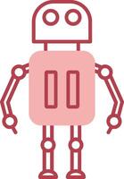 Robot Solid Two Color Icon vector