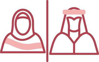 Divorce Solid Two Color Icon vector