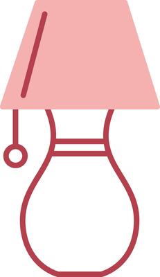 Table Lamp Solid Two Color Icon