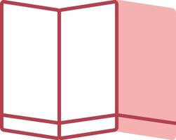 Folding Screen Solid Two Color Icon vector