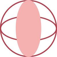 Globe Solid Two Color Icon vector
