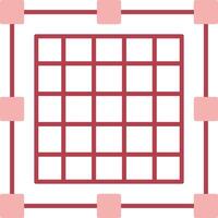 Grid Solid Two Color Icon vector