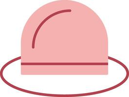 sombrero sólido dos color icono vector