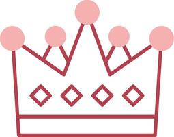 Crown Solid Two Color Icon vector