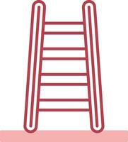 Step Ladder Solid Two Color Icon vector