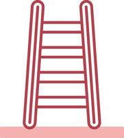 Step Ladder Solid Two Color Icon vector