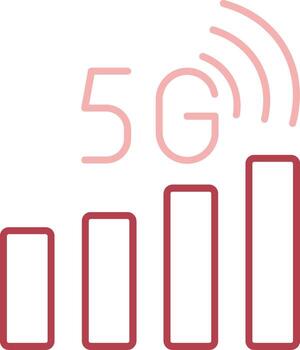 Signal Status Solid Two Color Icon vector