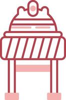 Roadblock Solid Two Color Icon vector