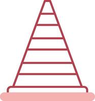 Cone Solid Two Color Icon vector