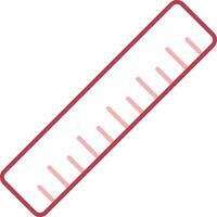 Ruler Solid Two Color Icon vector