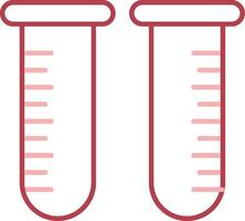 Test Tube Solid Two Color Icon vector