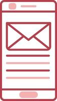 Email Solid Two Color Icon vector