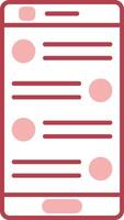 Chat Solid Two Color Icon vector