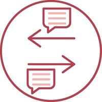 Transfer Solid Two Color Icon vector