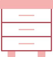 Drawer Solid Two Color Icon vector