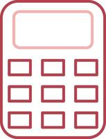 Calculator Solid Two Color Icon vector