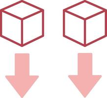 solid two color icon vector