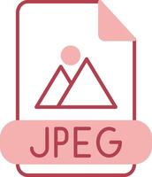 Jpeg Solid Two Color Icon vector