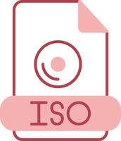 Iso Solid Two Color Icon vector