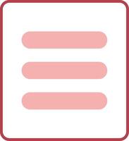 Menu Solid Two Color Icon vector