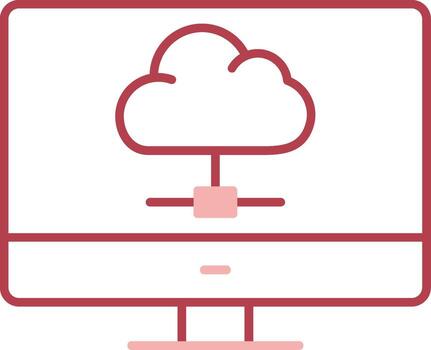 Computing Solid Two Color Icon vector