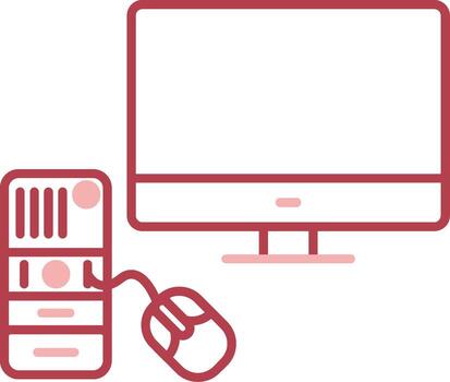 Computing Solid Two Color Icon vector