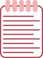 List Solid Two Color Icon vector