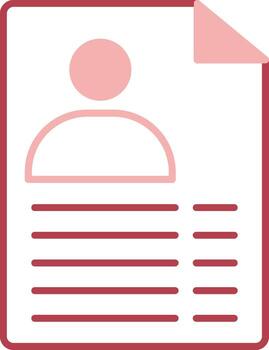 Document Solid Two Color Icon vector